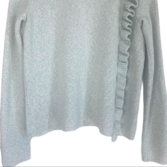 Cynthia Rowley Marled Knit & Ruffle Sweater - Picture 8 of 8